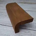 Термированный закругленный угловой полок