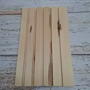 Вагонка из липы в реечном профиле - сорт 2