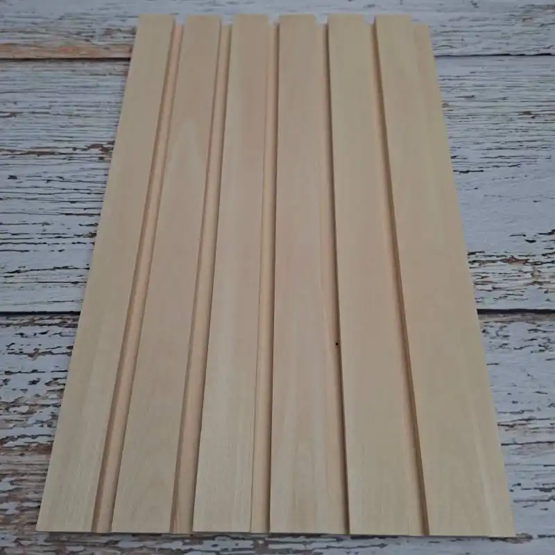 Вагонка из липы в реечном профиле - сорт Экстра