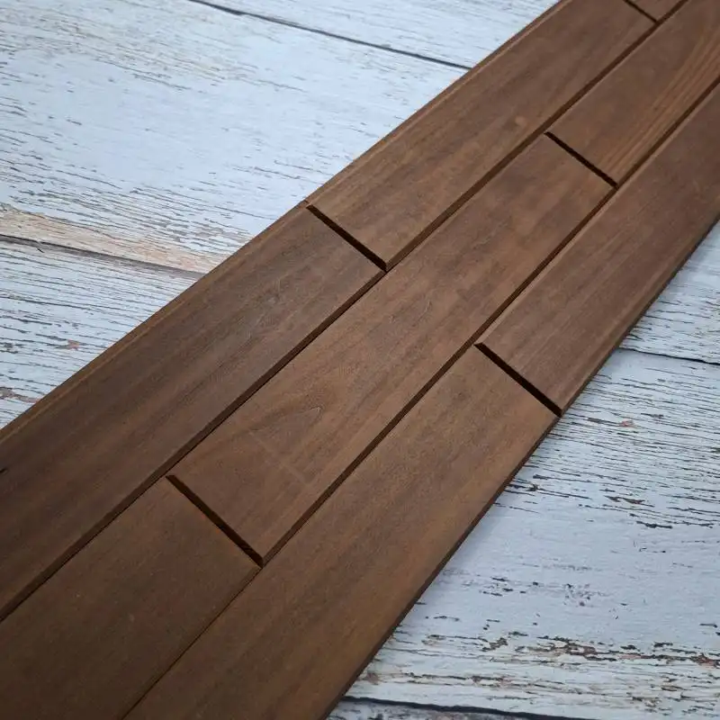 Термированный стеновой паркет из липы